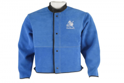 Süet Deri Arkası Açık Kaynakçı Ceketi